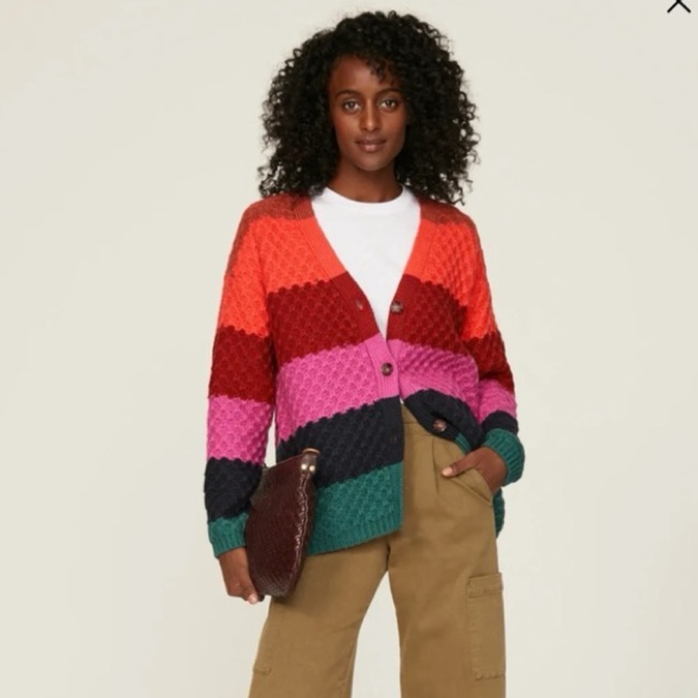 Marine Layer Brielle Multi Colorblock Oversized S… - image 1